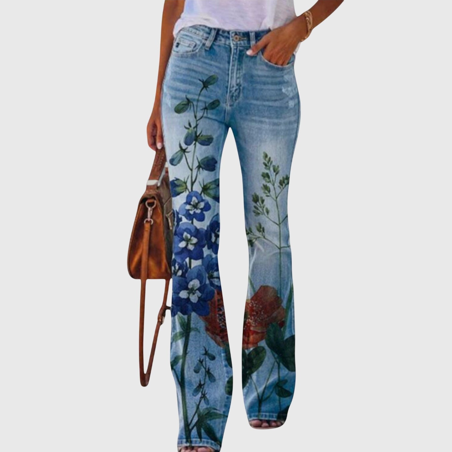 Rose | Pants with Flowers