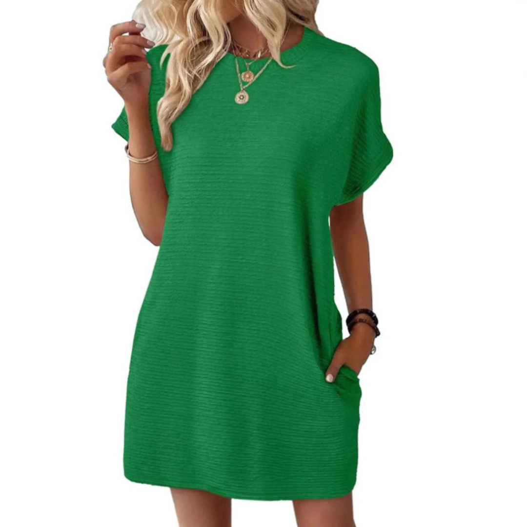 Evasha – Casual Round Neck Summer Dress