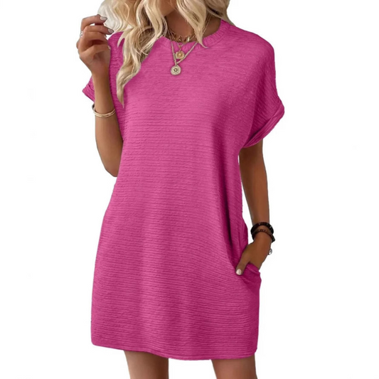 Evasha – Casual Round Neck Summer Dress