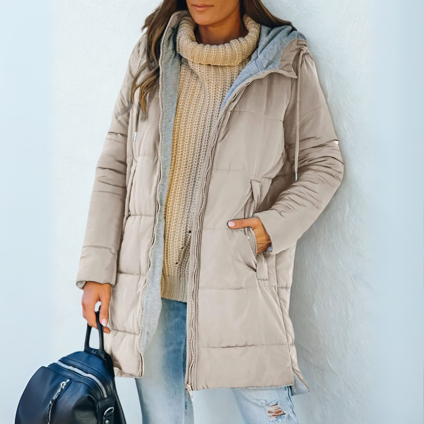 Yila | Casual Hooded Puffer Down Jacket