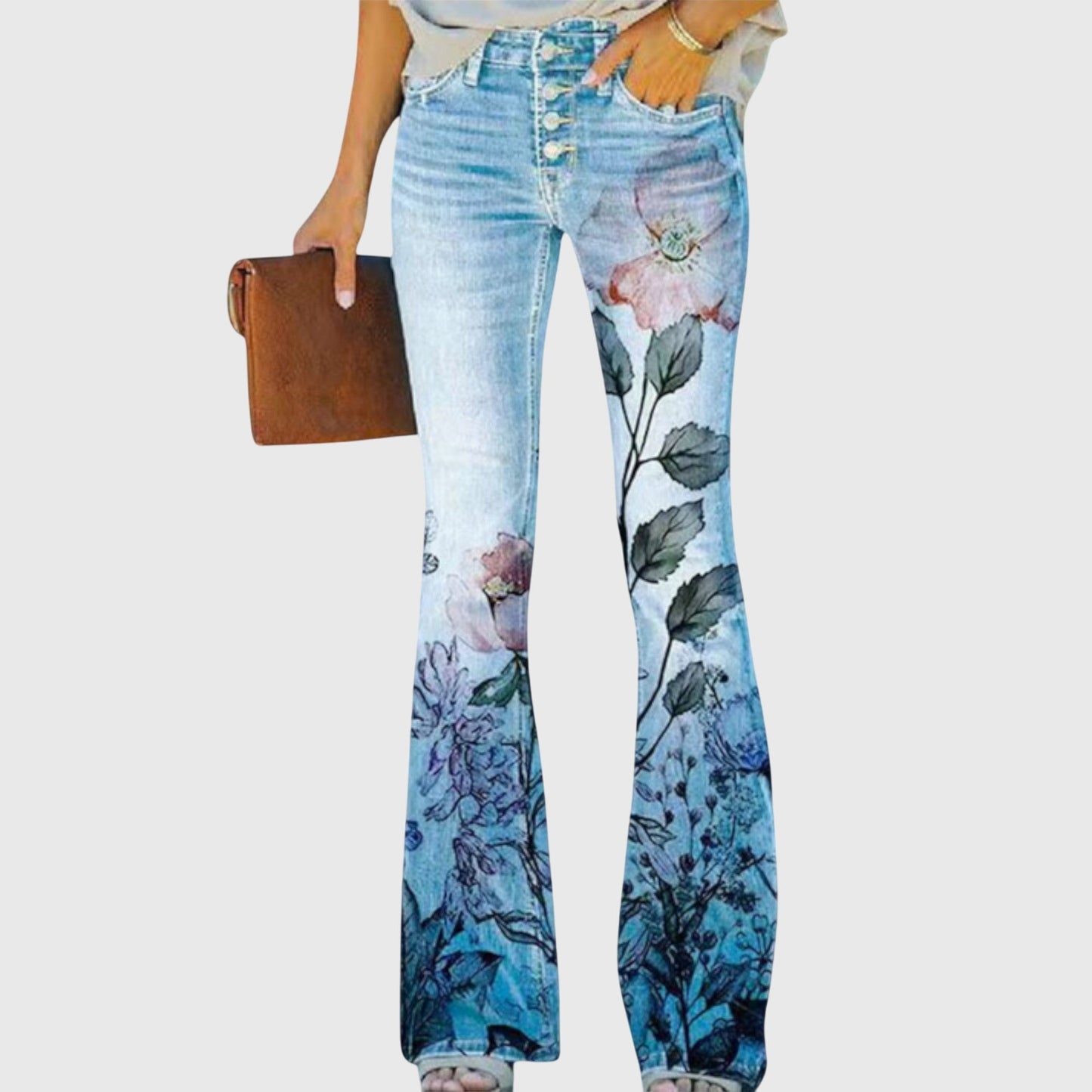 Rose | Pants with Flowers