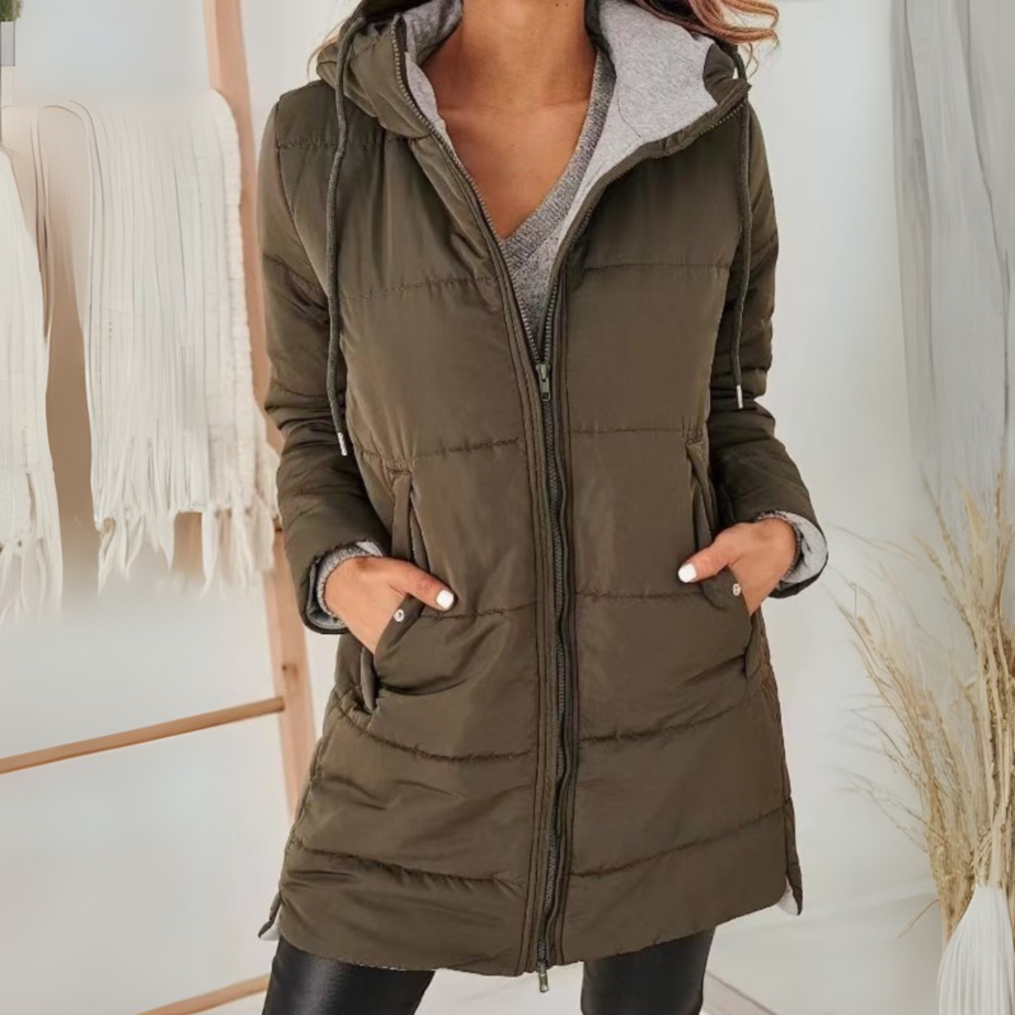 Yila | Casual Hooded Puffer Down Jacket