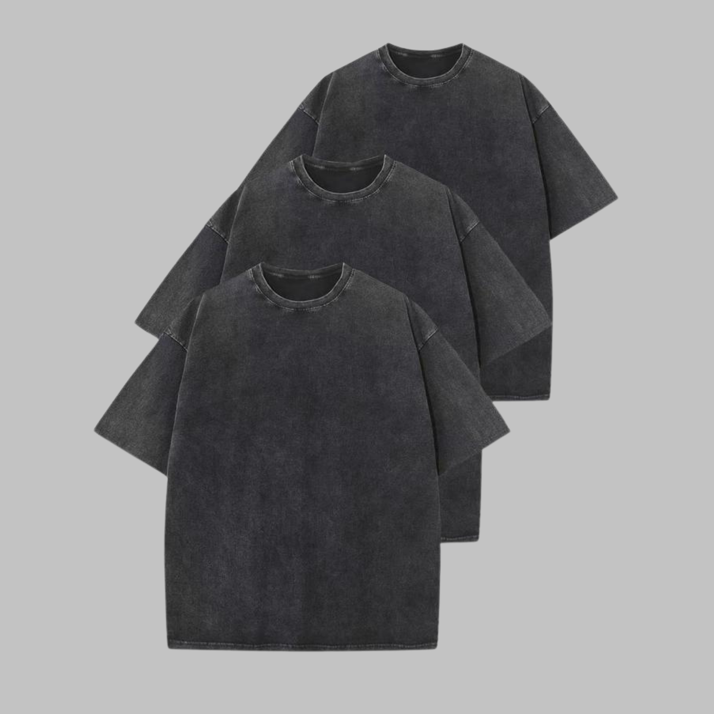 Afina | Women Casual Oversized Wash Crew Neck Unisex Shirt