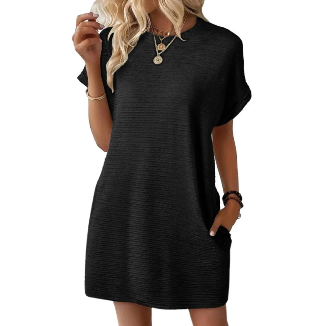 Evasha – Casual Round Neck Summer Dress
