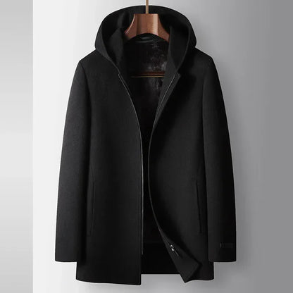 Shaun | 100% Woolen Hooded Coat