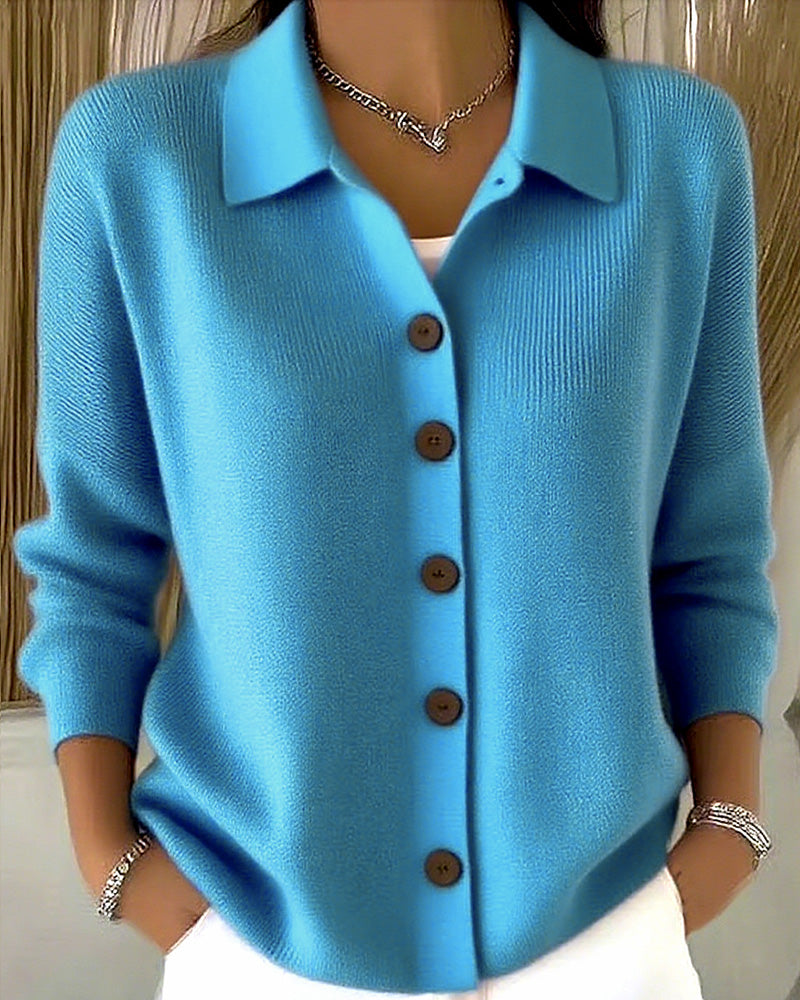 Pia | Classic Casual Button Knit Cardigan