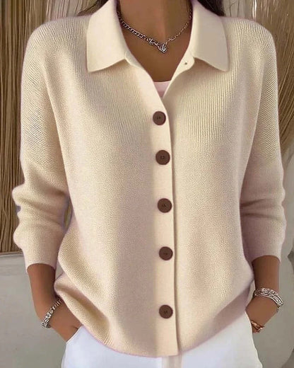 Pia | Classic Casual Button Knit Cardigan