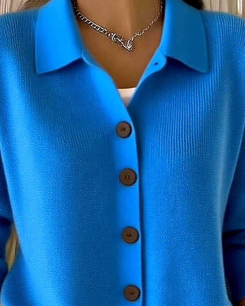 Pia | Classic Casual Button Knit Cardigan