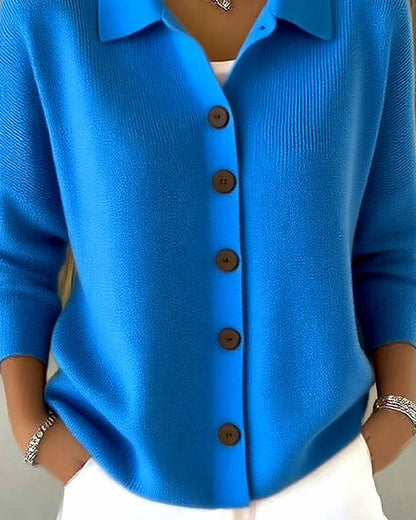 Pia | Classic Casual Button Knit Cardigan