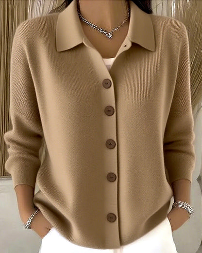 Pia | Classic Casual Button Knit Cardigan