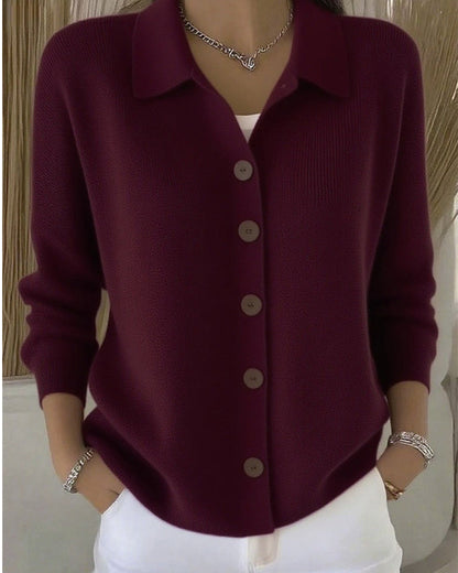 Pia | Classic Casual Button Knit Cardigan