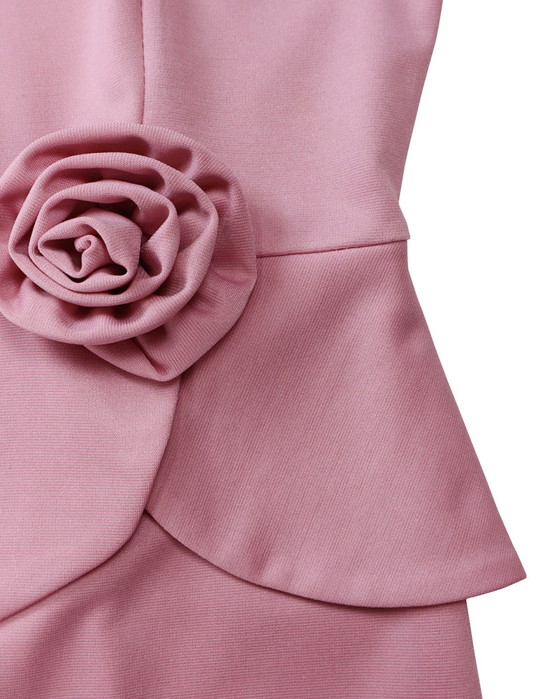 Daisy | Elegant 3D Floral Bodycon Pencil Dress