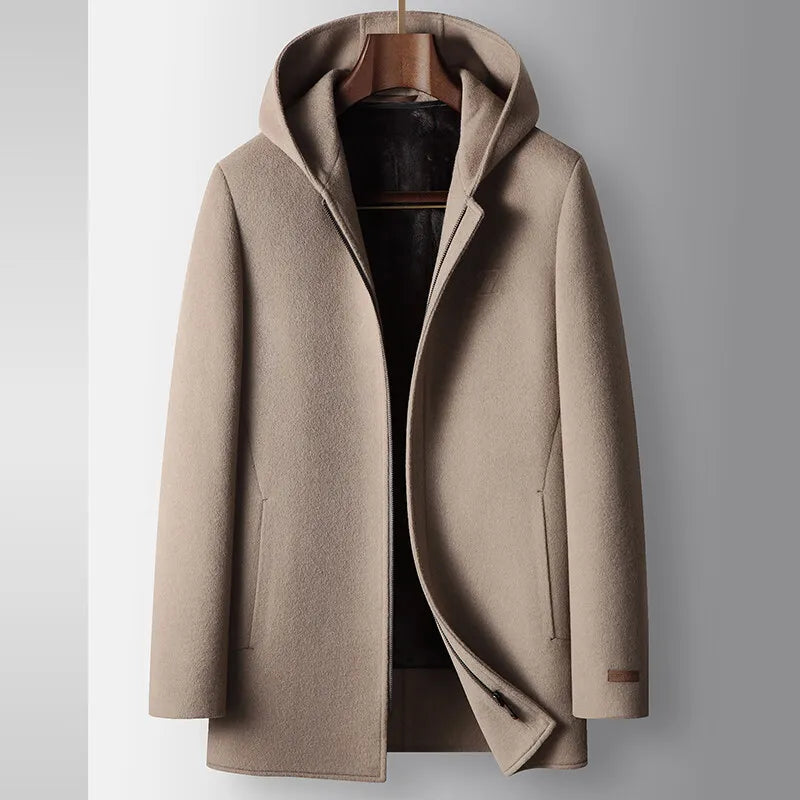 Shaun | 100% Woolen Hooded Coat