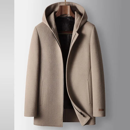 Shaun | 100% Woolen Hooded Coat