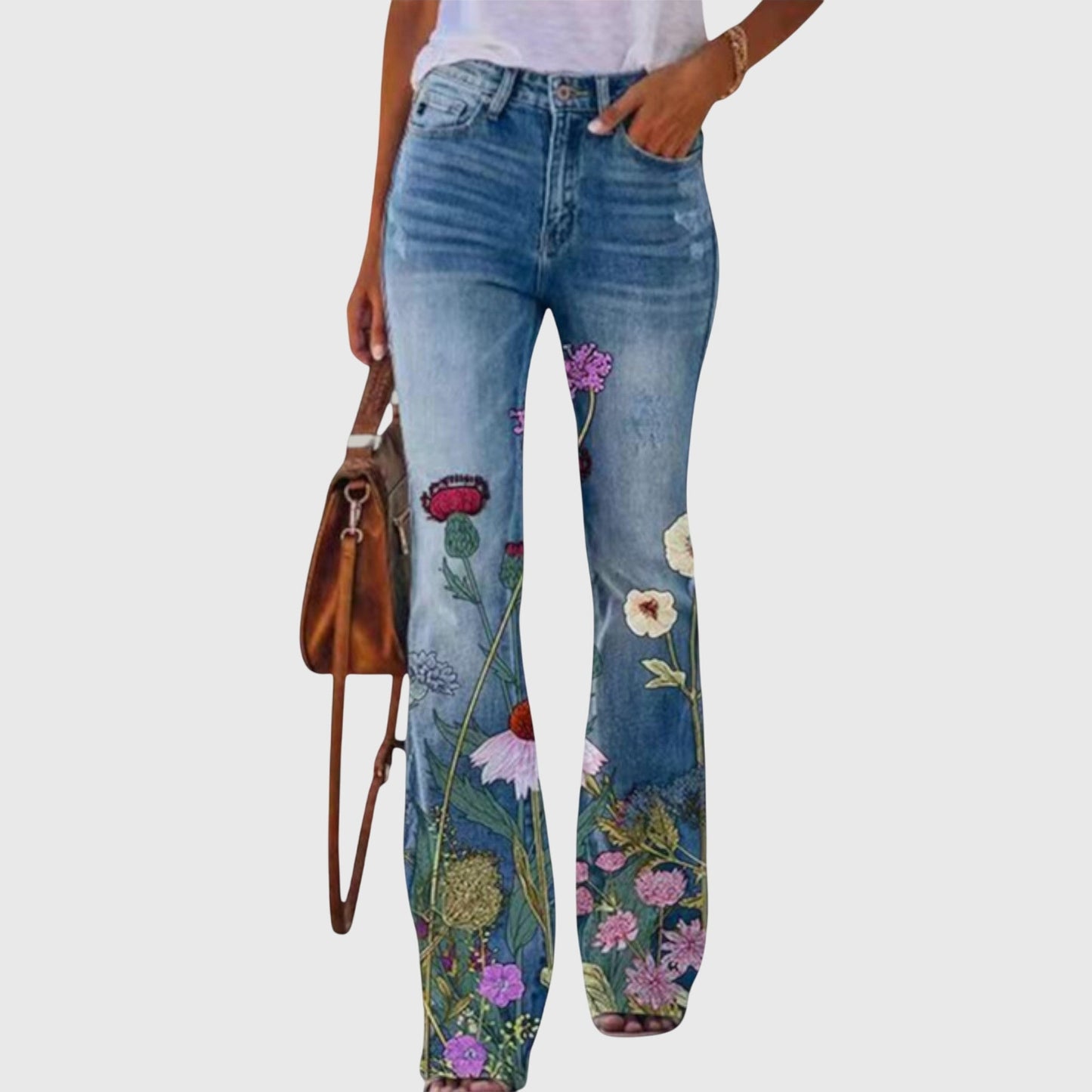 Rose | Pants with Flowers