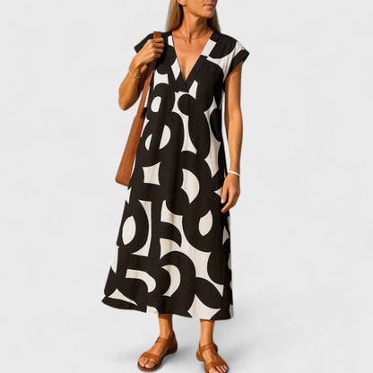 Valery | Flowing V-Neck Dress
